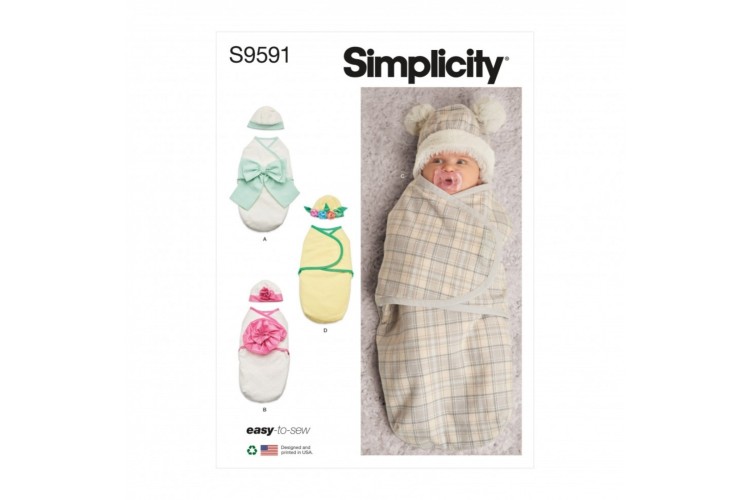 S95891 Simplicity Babies' Buntings and Hats