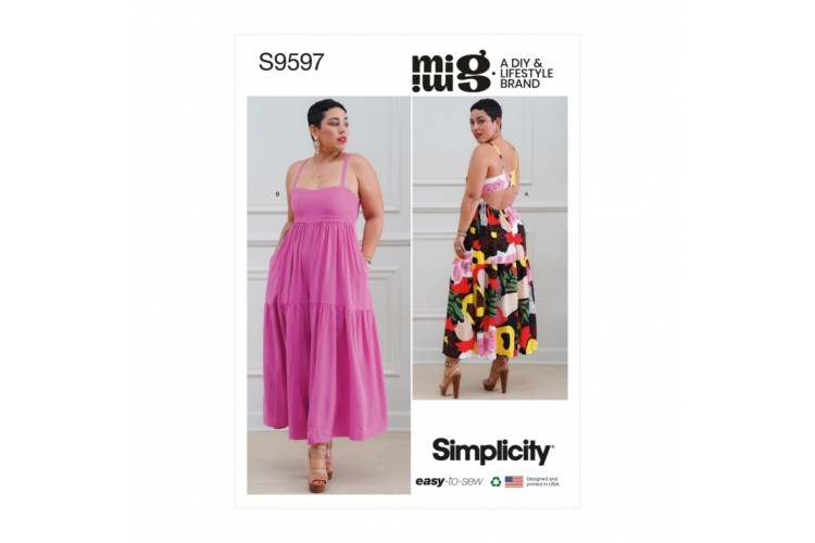 S9597 Simplicity Misses' Dress and Jumpsuit by Mimi G