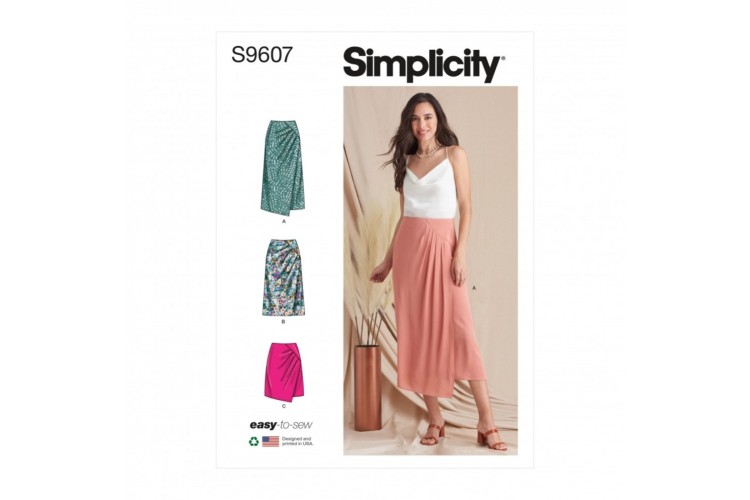 S9607 Simplicity  Misses' Skirt
