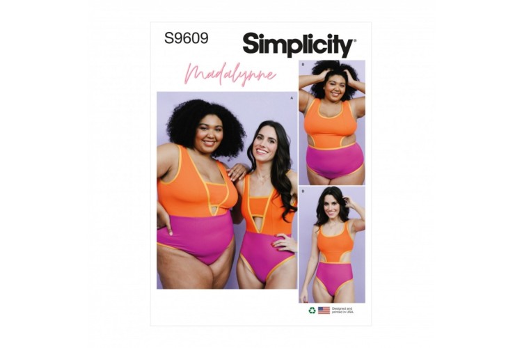 S9609 Simplicity Misses' and Women's Swimsuits by Maddie Flanigan