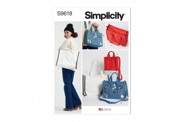 Simplicity S9618 Tote Bags