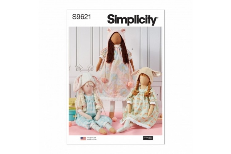 Simplicity S9621 Lanky Plush Dolls and Clothes by Elaine Heigl Designs
