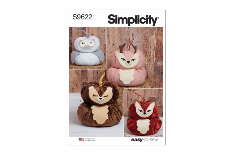 Simplicity S9622 Plush Pumpkin Animals