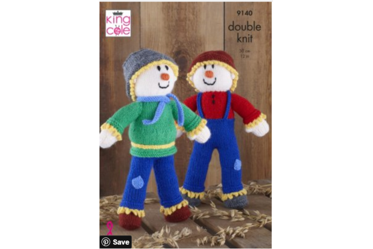 Scarecrows: Knitted in Big Value DK - 9140