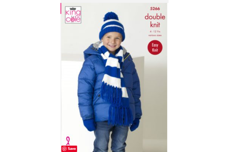 Scarf, Snood, Hats & Mitts Knitted in Big Value DK 50g - 5266