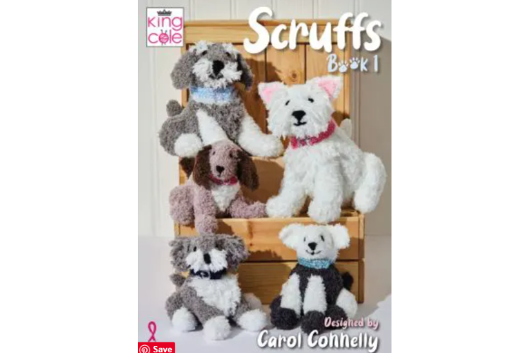 Scruffs – Toy Dog Knitting Book 1 by King Cole