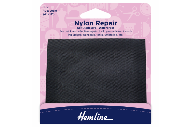 Self Adhesive Nylon Repair Patch, 10 x 20cm - Range of Colours