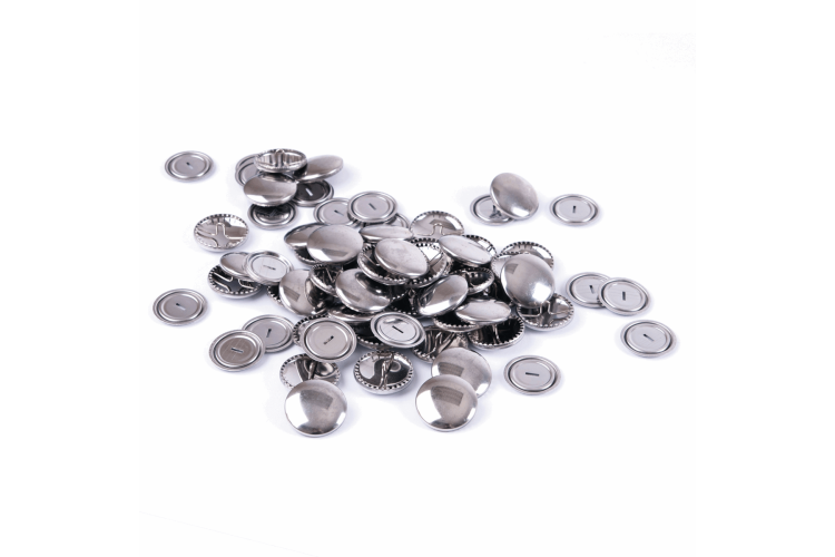 Self-Cover Buttons, Metal Top, 29mm