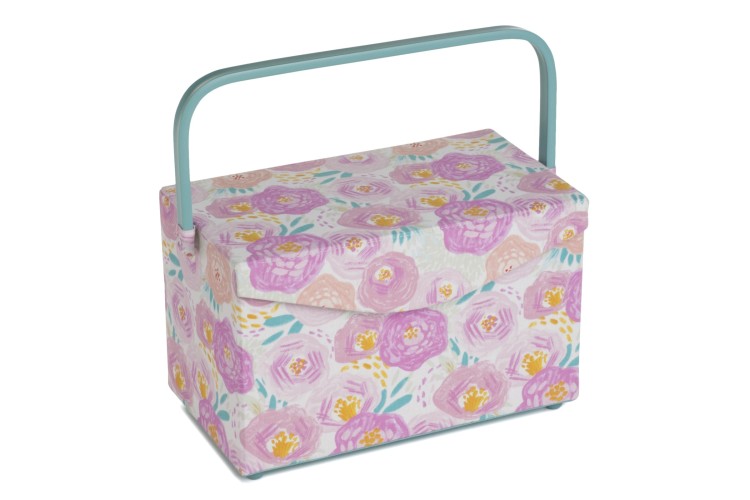 Sewing Box - Medium - Fold Over Lid: Floral Dream