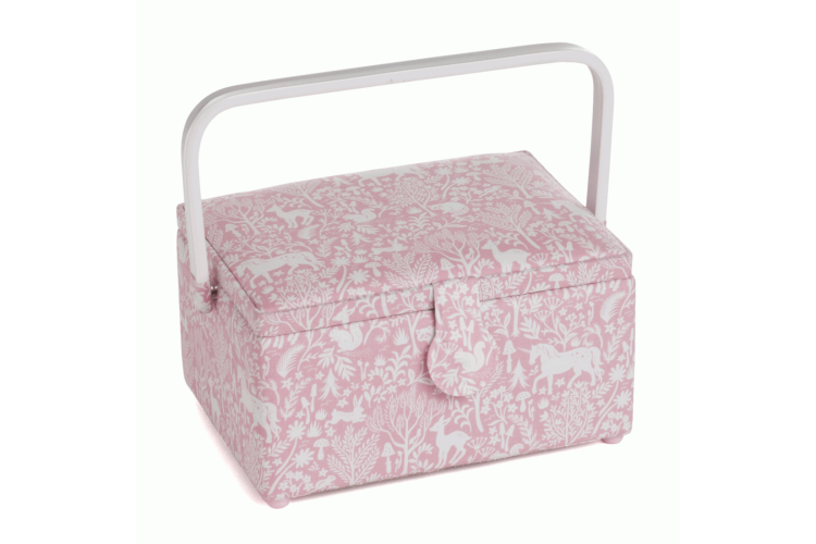 Sewing Box Medium PVC Handle Forest Frolic