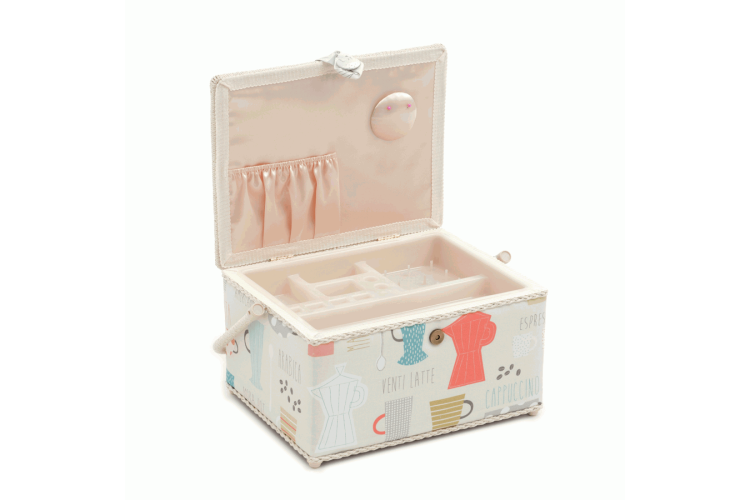 Sewing Box Rectangle Size Large - Americano