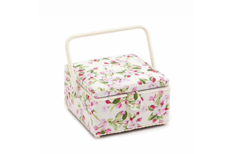 Sewing Box Square Size Medium - Apple Blossom