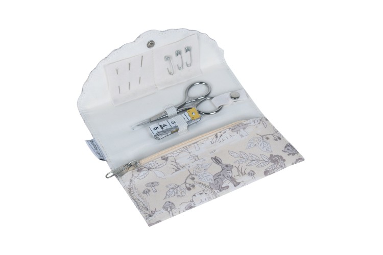 Sewing Kit - Fold-Over - Woodland Toile