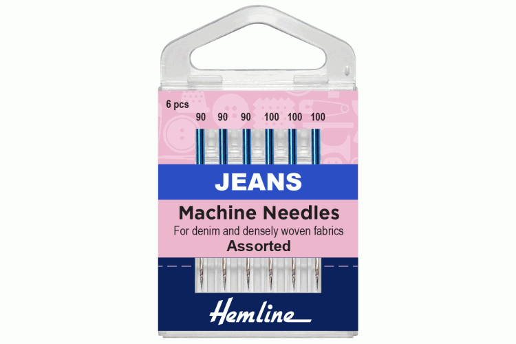 Sewing Machine Needles, Jeans, Heavy Mixed, 5 Pieces