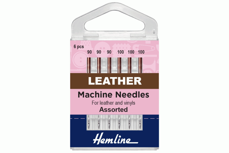 Sewing Machine Needles, Leather, Mixed, 6 Pieces