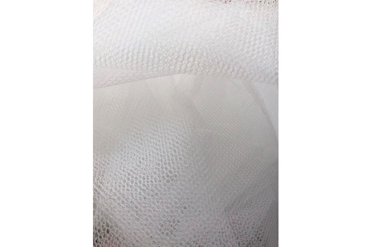Silk White Net 100% Nylon