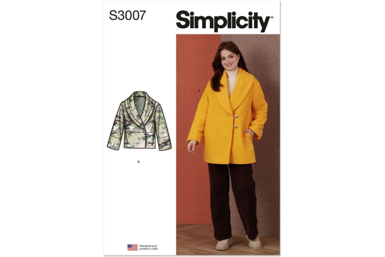 Simplicity S3007 Misses' Coat and Jacket