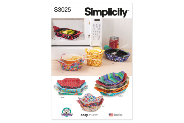 Simplicity S3025 Microwavable Cozies by Carla Reiss Design