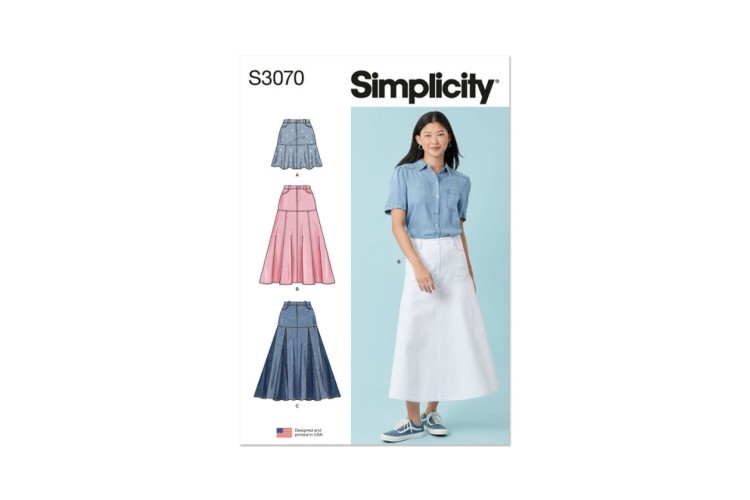 Simplicity S3070 Misses' Skirts