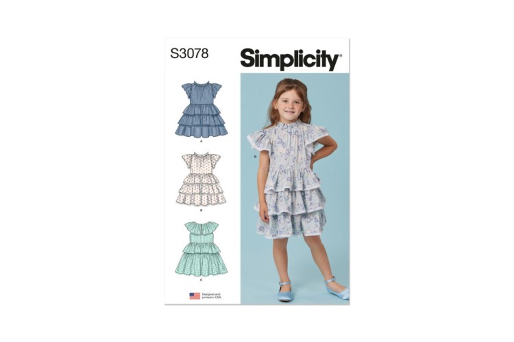 Simplicity S3078 Children's Dresses