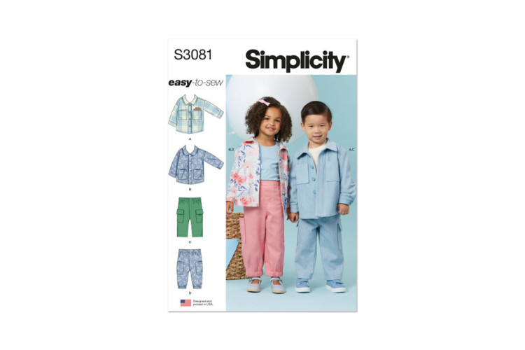 Simplicity S3081 Toddlers' Jackets and Pants