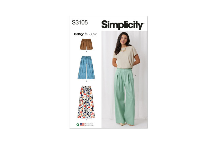 Simplicity S3105 Misses' Shorts and Pants