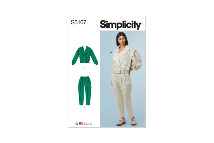 Simplicity S3107 Misses' Jacket and Pants