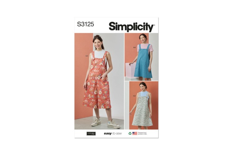 Simplicity S3125 Misses' Knit Tops, Overalls and Jumper by Elaine Heigl Designs