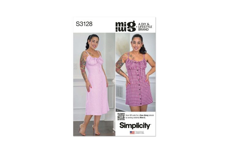 Simplicity S3128 Misses' Dress in Two Lengths by Mimi G Style