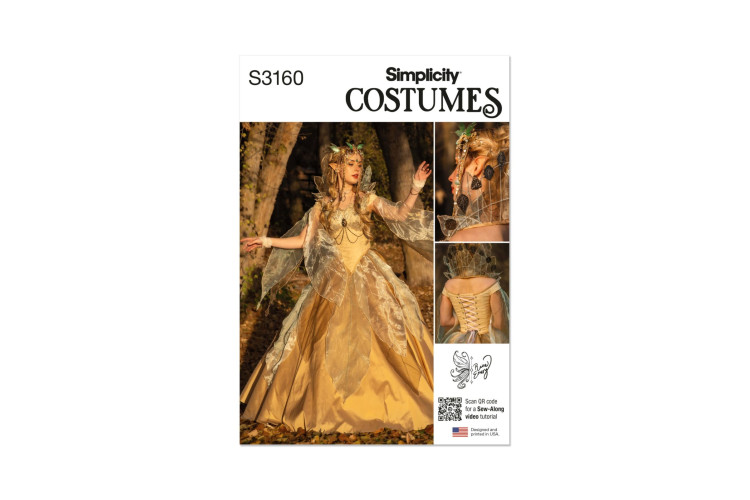 Simplicity S3160 Misses' Woodland Fae Costume by Raine Emery
