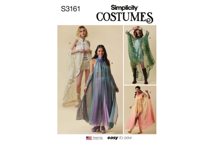 Simplicity S3161 Misses' Capes
