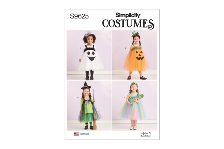 Simplicity S9625 Toddlers' Tulle Costumes by Andrea Schewe Designs