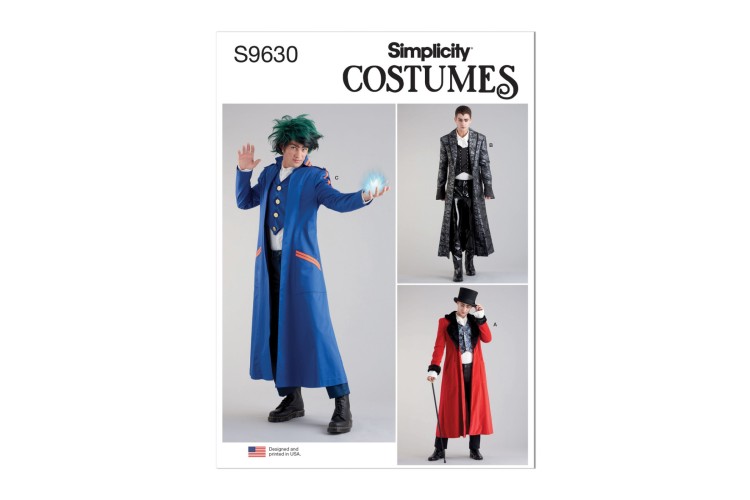 Simplicity S9630 Men's Costume Coats
