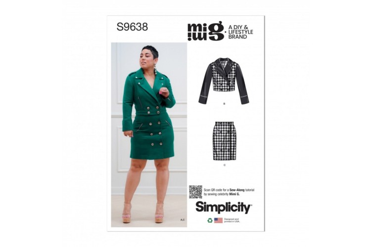 Simplicity S9638 Misses' Jackets and Skirt by Mimi G