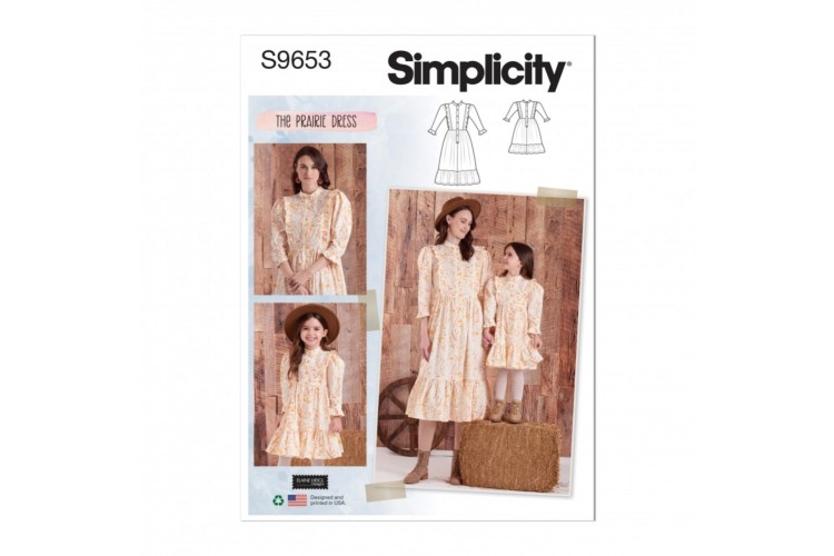 Simplicity S9653 Children's and Misses' Dress by Elaine Heigl Designs