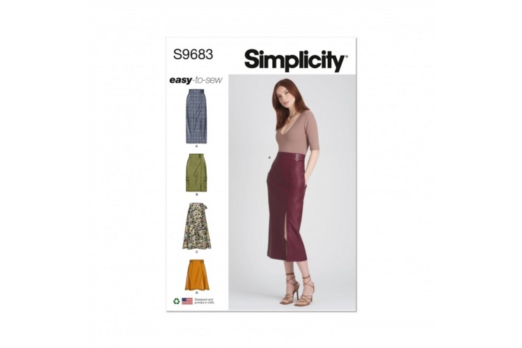 Simplicity S9683 Misses' Skirts