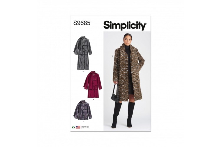 Simplicity S9685 Misses' Coat and Jacket