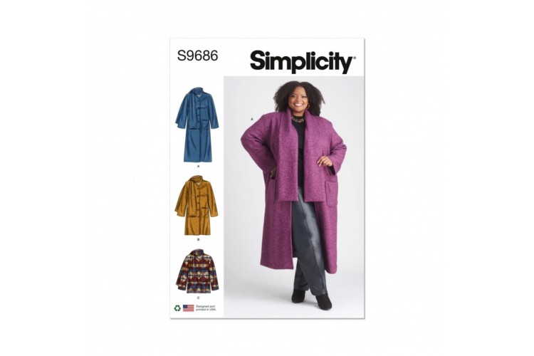 Simplicity S9686 Womens' Coat and Jacket