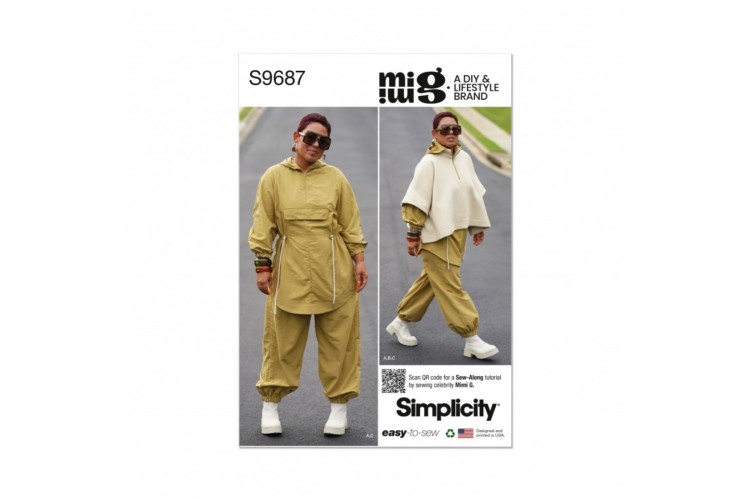 Simplicity S9687 Misses' Jacket, Poncho and Trousers by Mimi G