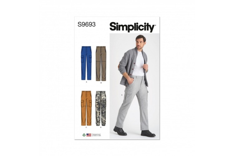 Simplicity S9693 Men's Cargo Trousers