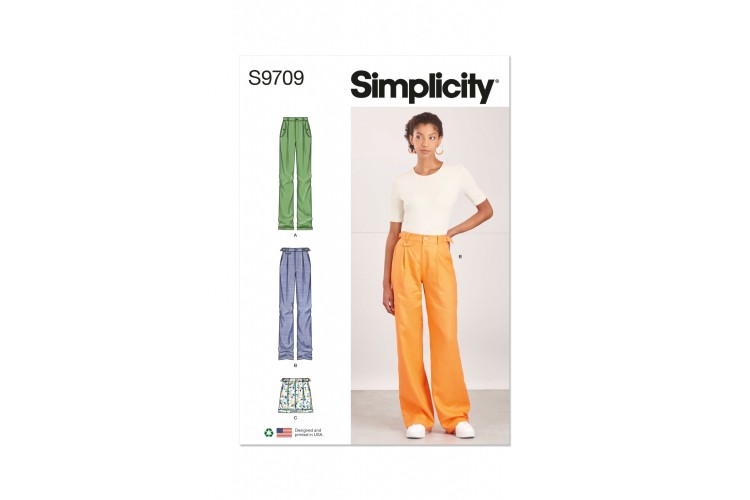 Simplicity S9709 Misses' Trousers and Shorts