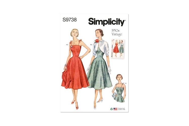 Simplicity S9738 Misses' Dresses and Jacket