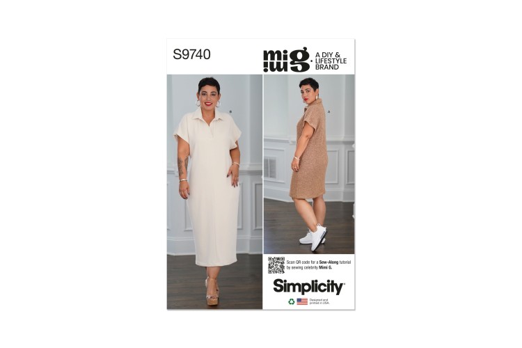 Simplicity S9740 Misses' Knit Dress in Two Lengths by Mimi G Style