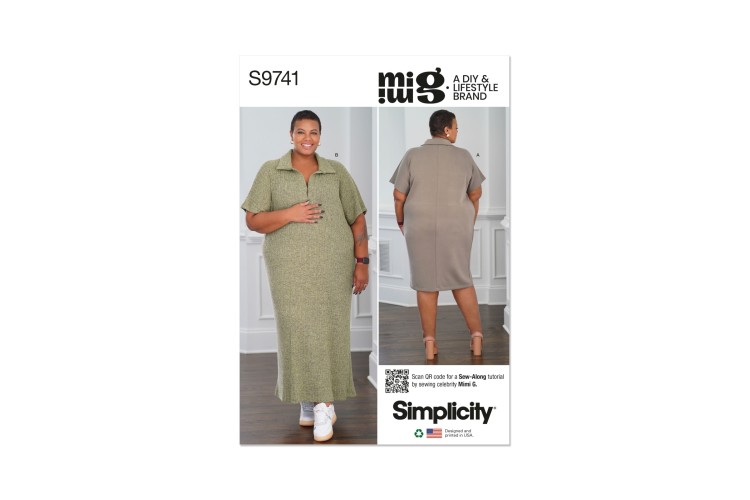 Simplicity S9741 Women's Knit Dress in Two Lengths by Mimi G Style
