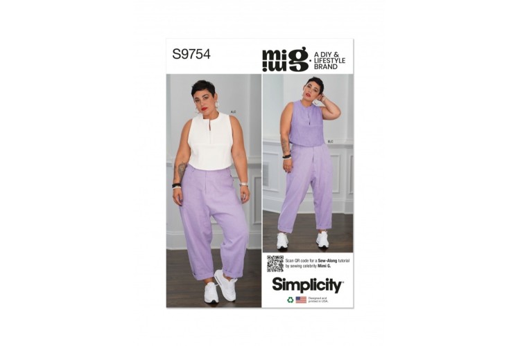 Simplicity S9754 Misses' Tops and Cargo Pants by Mimi G Style