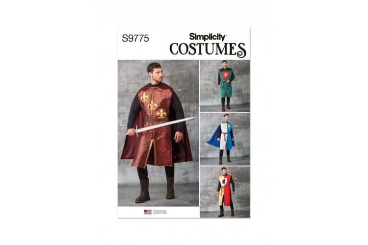 Simplicity S9775 Unisex Tabards, Capes and Heraldic Shields