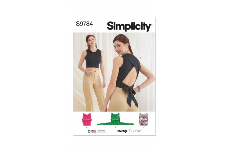 Simplicity S9784 Misses' Knit Tops