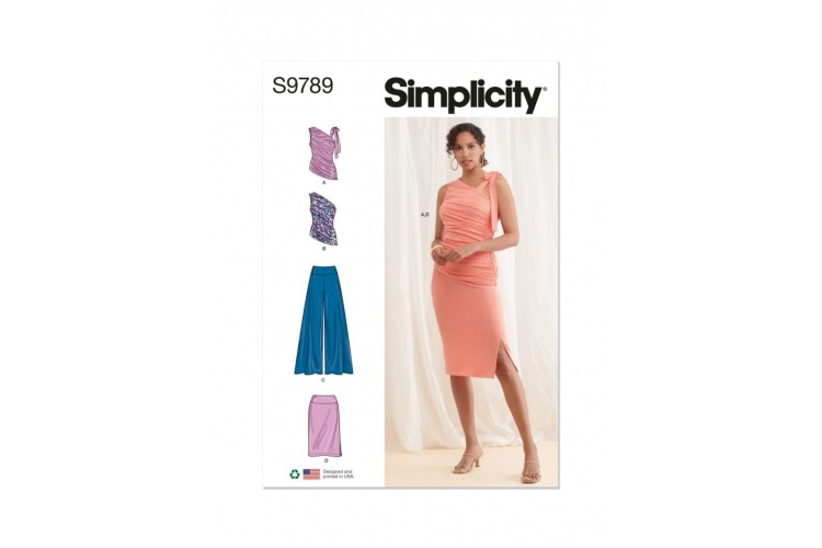 Simplicity S9789 Misses Knit Tops, Trousers and Skirt