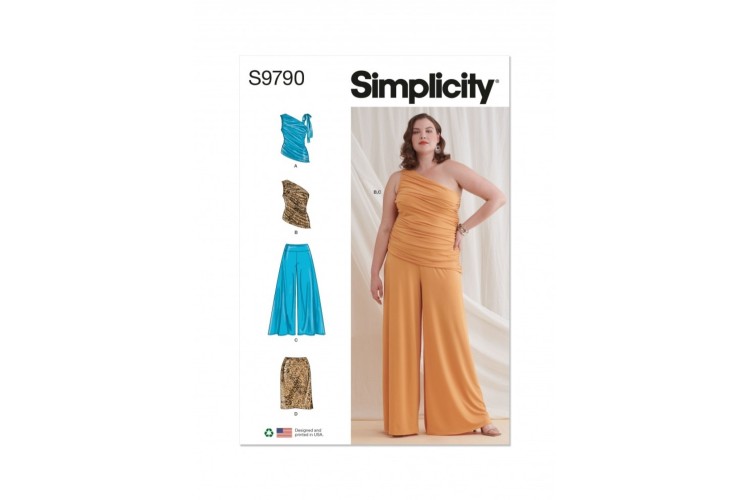 Simplicity S9790 Women's Knit Tops, Trousers and Skirt