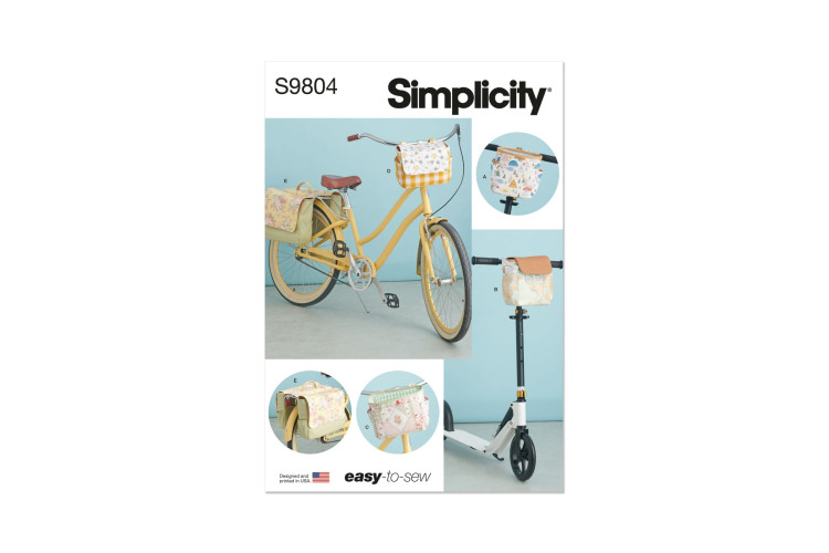 Simplicity S9804 Bicycle Baskets, Bags and Panniers